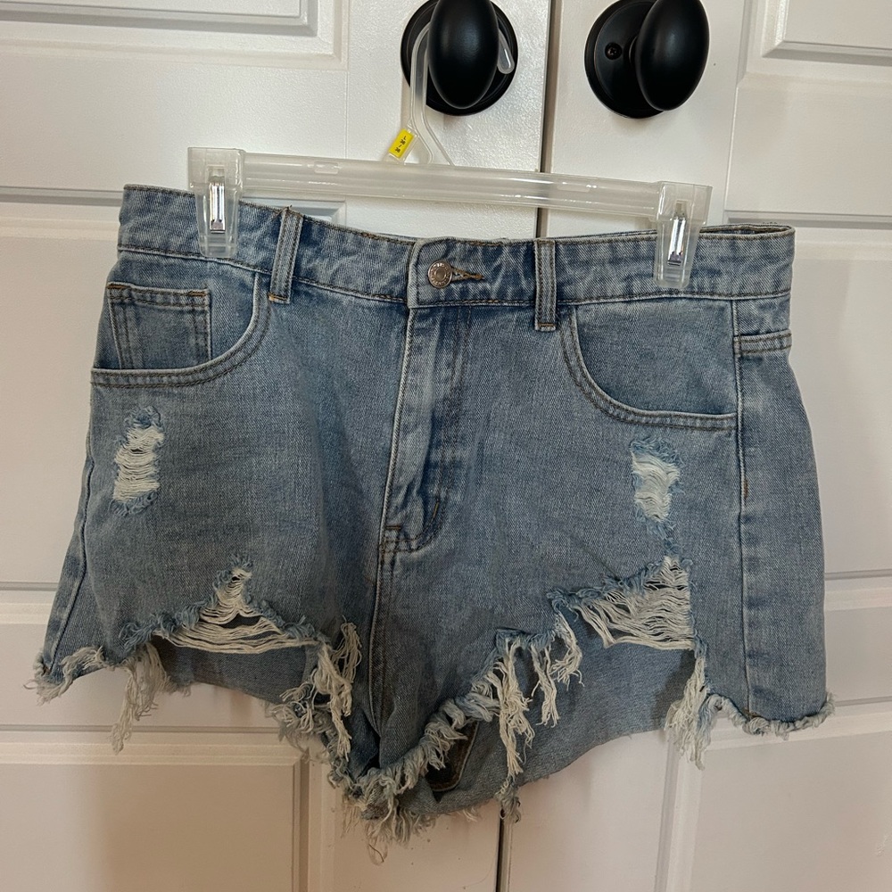 Fashion Clothes Distressed Denim Women Shorts